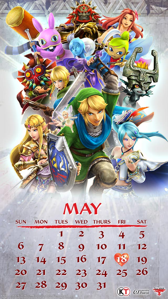 my.nintendo.com/Calendar - May 2018 - Hyrule Warriors Definitive Edition/HyruleWarriorsDE_May_Calendar_[640x1136].jpg